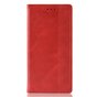 Vintage Kunstleder Wallet Case iPhone X XS - Rote H&uuml;lle