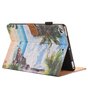 Strand tropische Insel Flip Case Lederh&uuml;lle iPad Mini 1 2 3 4 5 - Blau Gr&uuml;n