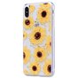 Glitzertasche Sonnenblumen TPU Gold iPhone XS Max - Transparent