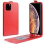 Vertical Flip Brieftasche aus Kunstleder f&uuml;r iPhone 11 Pro Max - Rot