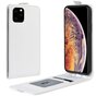 Vertical Flip Brieftasche aus Kunstleder f&uuml;r iPhone 11 Pro Max - Weiss