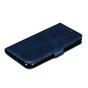 Leder Brieftasche B&uuml;cherregal Brieftasche iPhone 11 Pro Max - Blau