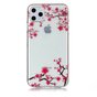 Blumen Rosa Zweige Natur Fall Fall TPU iPhone 11 Pro Max-Transparent