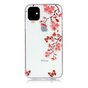 Blumen bl&uuml;hen Schmetterlinge rote Natur Fall TPU iPhone 11 - transparent