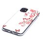 Blumen bl&uuml;hen Schmetterlinge rote Natur Fall TPU iPhone 11 - transparent