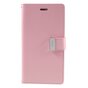 Mercury Goospery Leder iPhone 7 Plus 8 Plus Brieftasche Fall 7 Karten - Pink