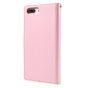 Mercury Goospery Leder iPhone 7 Plus 8 Plus Brieftasche Fall 7 Karten - Pink