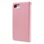 Mercury Goospery Leder iPhone 7 8 SE 2020 SE 2022 Brieftasche H&uuml;lle 7 Karten - Pink