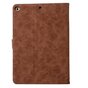 Vintage Kunstleder iPad 2017 2018 H&uuml;lle - Brown Wallet