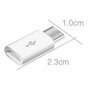 Synchronisationsladung des Micro-USB-zu-USB-Adapters Typ C - Weiss