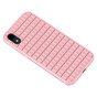 iPaky Waffel Schutz TPU H&uuml;lle iPhone XR H&uuml;lle - Pink