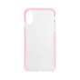 Xqisit Mitico Sto&szlig;stange TPU H&uuml;lle iPhone X XS - Transparent Pink