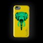 Wilma leuchtet im Dunkeln Savanne Elefant Fall iPhone 6 6s 7 8 SE 2020 SE 2022 - Gelb