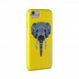 Wilma leuchtet im Dunkeln Savanne Elefant Fall iPhone 6 6s 7 8 SE 2020 SE 2022 - Gelb