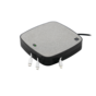 X-Moove-Ladestation 3x USB-A 1x USB-C-Anschluss 10 W Qi Wireless Charging Pad - Grau