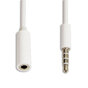 Audio-Verl&auml;ngerungskabel weiss 1 Meter 3,5 mm Stecker Audio-Kabel