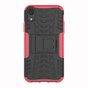 Reifenprofilh&uuml;lle TPU Polycarbonat iPhone XR H&uuml;lle - Black Pink Protection