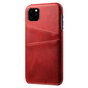 Leder Geldb&ouml;rse Geldb&ouml;rse iPhone 11 Pro Max H&uuml;lle - Roter Schutz