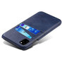 Leder Brieftasche Brieftasche iPhone 11 Pro Max H&uuml;lle - Blauer Schutz
