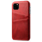 Leder Brieftasche Brieftasche iPhone 11 Pro H&uuml;lle - Roter Schutz