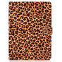 Case Wallet Leopardenmuster f&uuml;r iPad 10,2, iPad Pro 10.5 und iPad Air 3 10,5 Zoll - Orange Schwarz
