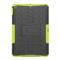 Reifenprofil iPad 10,2 Zoll TPU Polycarbonat Abdeckung mit St&auml;nder - Gr&uuml;n Schwarz