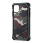 Camouflage Army Hybrid Leder TPU Polycarbonat iPhone 11 Pro Max H&uuml;llenetui - Gr&uuml;n