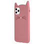 K&auml;tzchen iPhone 11 Pro Max Silikonh&uuml;lle 3D - Pink Protection
