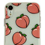Peaches iPhone XR TPU H&uuml;lle - Transparent Pink Flexibel