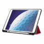 Just in Case Dreifach gefaltetes iPad Air 3 10,5 2019 H&uuml;lle - Roter Stylus Aufbewahrungsschlaufe