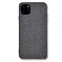 Stoff Textur und Kunststoff H&uuml;lle f&uuml;r iPhone 12 Pro Max - grau