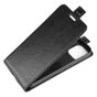 Flip Case Kunstlederbezug f&uuml;r iPhone 12 mini - schwarz