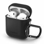 Spigen Silikonh&uuml;lle Kompatibel mit AirPods - Schwarzer Karabiner