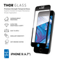 THOR E2E Glasschutz iPhone 6 6s 7 8 SE 2020 SE 2022 - Schwarzer Rand