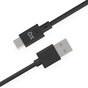 XQISIT USB-C 2.0 zu USB-A Ladekabel - Schwarz 150cm