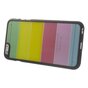 Transparente farbige iPhone 6 Plus iPhone 6s Plus H&uuml;lle Regenbogenstreifen