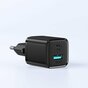 Joyroom Adapter USB-A auf USB-C Ladeger&auml;t QC 3.0 AC Adapter PD 3.0 Dual Charger AFC SCP - Schwarz