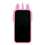 Unicorn Pop Fidget Bubble Silikon Einhorn H&uuml;lle f&uuml;r iPhone 11 - Pink