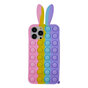 Bunny Pop Fidget Bubble Silikonh&uuml;lle f&uuml;r iPhone 11 Pro Max - Pink, Gelb, Blau und Lila