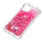 Glitzer TPU H&uuml;lle f&uuml;r iPhone 13 mini - transparent und pink