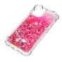 Glitzer TPU H&uuml;lle f&uuml;r iPhone 13 Pro - transparent und pink