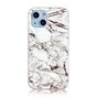 Marble TPU Marble Stone H&uuml;lle f&uuml;r iPhone 13 - Weiss