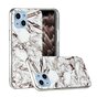Marble TPU Marble Stone H&uuml;lle f&uuml;r iPhone 13 - Weiss