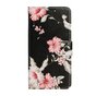 Wallet Bookcase Kunstleder Floral Case f&uuml;r iPhone 13 Pro - Schwarz