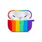 Rainbow Pride Silikon H&uuml;lle f&uuml;r AirPods Pro 1 &amp; 2 - pastell