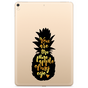 Just in Case Slim TPU a Ananas H&uuml;lle f&uuml;r iPad 10.2 (2019 2020 2021) - transparent