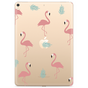Just in Case Slim TPU Flamingos and Leaves Cover f&uuml;r iPad 10.2 (2019 2020 2021) - Transparent