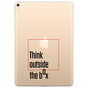 Just in Case Slim TPU Think Outside the Box Cover f&uuml;r iPad 10.2 (2019 2020 2021) - transparent