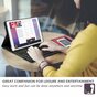 Just in Case Premium Bluetooth Tastatur QWERTY Kunstlederh&uuml;lle Kompatibel mit iPad 9.7 (2017 2018) - Schwarz