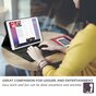 Just in Case Premium Bluetooth Tastatur AZERTY Kunstlederh&uuml;lle Kompatibel mit iPad 9.7 (2017 2018) - Schwarz